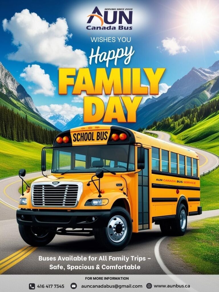 Explore Together: AUNBUS Canada Services Offers Reliable Buses for All Your Family Adventures!